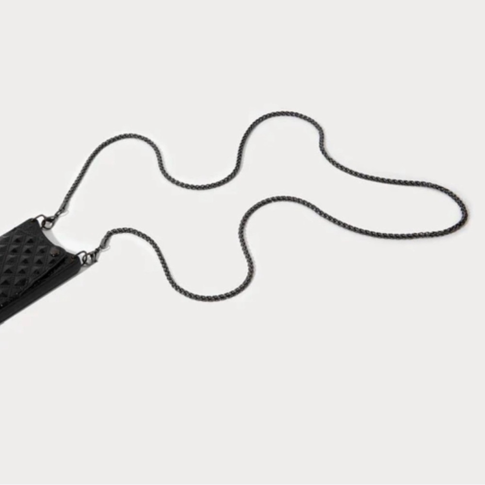 BANDOLIER PEWTER CROSSBODY PHONE CHAIN